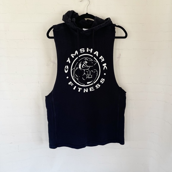Gymshark Other - [Gymshark] men’s black cutoff muscle hoodie black large